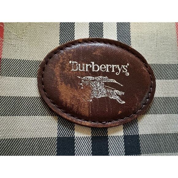 Burberry Vintage Shoulder Bag Horse Shadow old canvas Leather Nova Check PROJECT - Picture 2 of 11